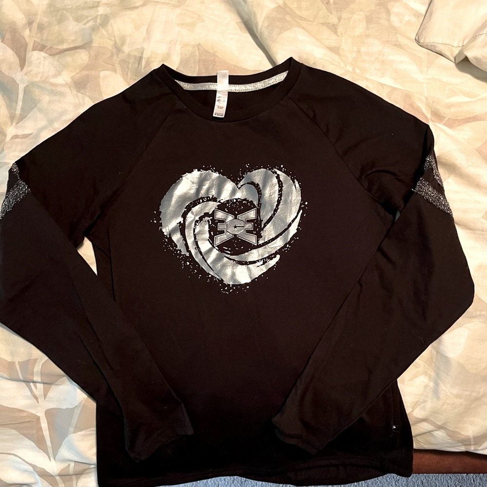 Black & silver long sleeve ECE shirt